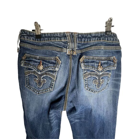 Twenty X Houston Low Rise Bootcut Denim Jeans With Stitching On Pockets - Picture 5 of 7